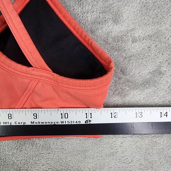 Women's GapFit Sculp Revolution Coral Strappy Sports Bra Medium Support XS - Picture 6 of 8